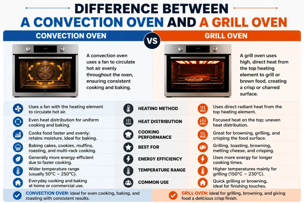 Difference Between A Convection Oven And A Grill Oven Difference Between A Convection Oven And A Grill Oven