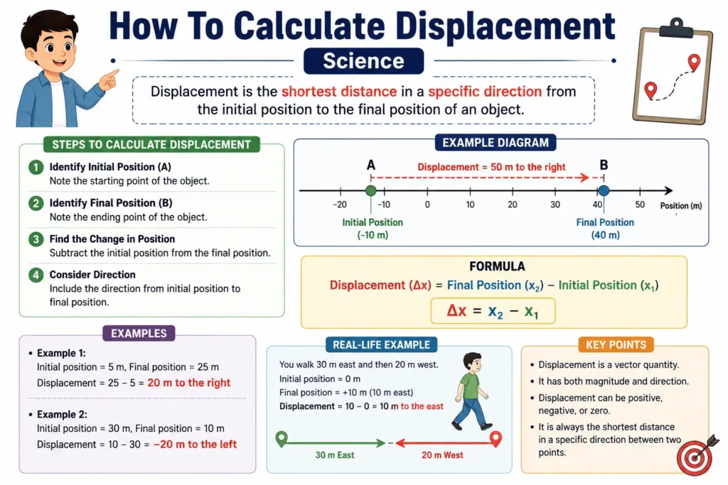 How To Calculate Displacement Science How To Calculate Displacement Science - FirstPostOfIndia