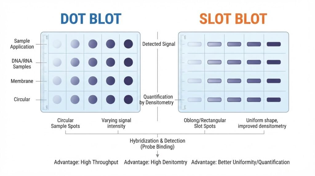 Difference Between Dot Blot And Slot Blot difference-between-dot-blot-and-slot-blot