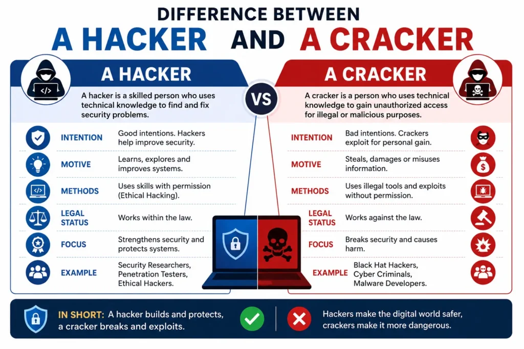 Difference Between A Hacker And A Cracker difference-between-a-hacker-and-a-cracker